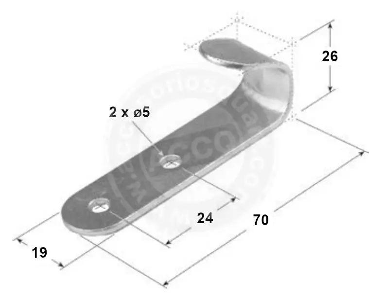 Gancho Recto  ( Bolsas De 10 Unidades )