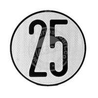 Disco Limita.Velocidad  V-25 Homolog. Con Nombre