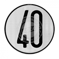 Disco Limita. Velocidad V=40 Hom