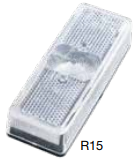 [R15] Piloto Rectang. Blanco 112X40