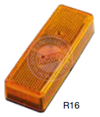 [R16] Piloto Rectangular Ambar