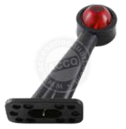 [R9LARGO] Piloto Galibo Brazo Recto Blanco-Rojo Largo