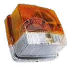 [REC1/1] Piloto Cuadrado Ambar/Blanco  ( Agricola )